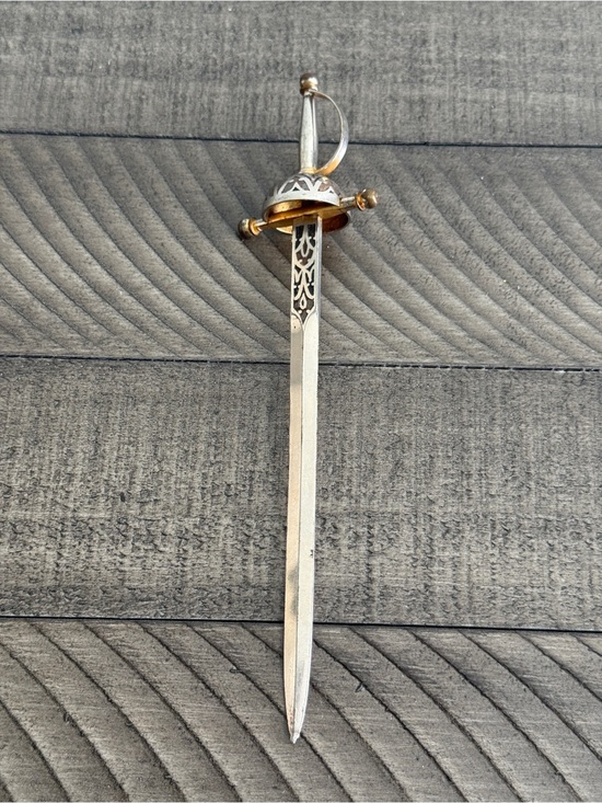 Other - Vintage Toledo Spanish Rapier Sword Enamel Letter Opener Spain 6.75”